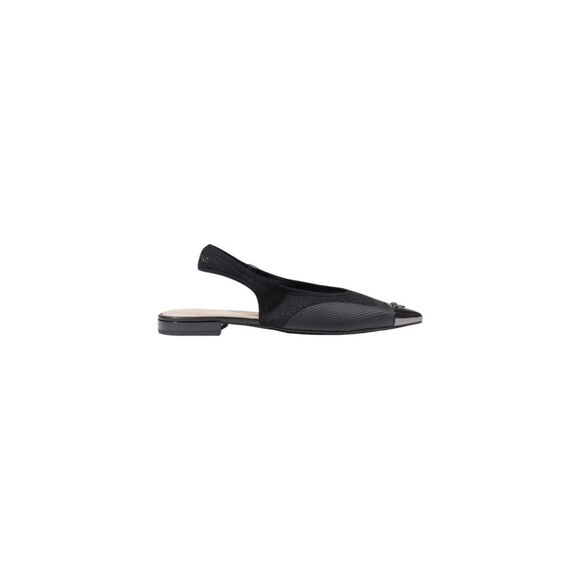 Pinko Knit Slingback Flats Metal Toe Slingback Women black Sandals